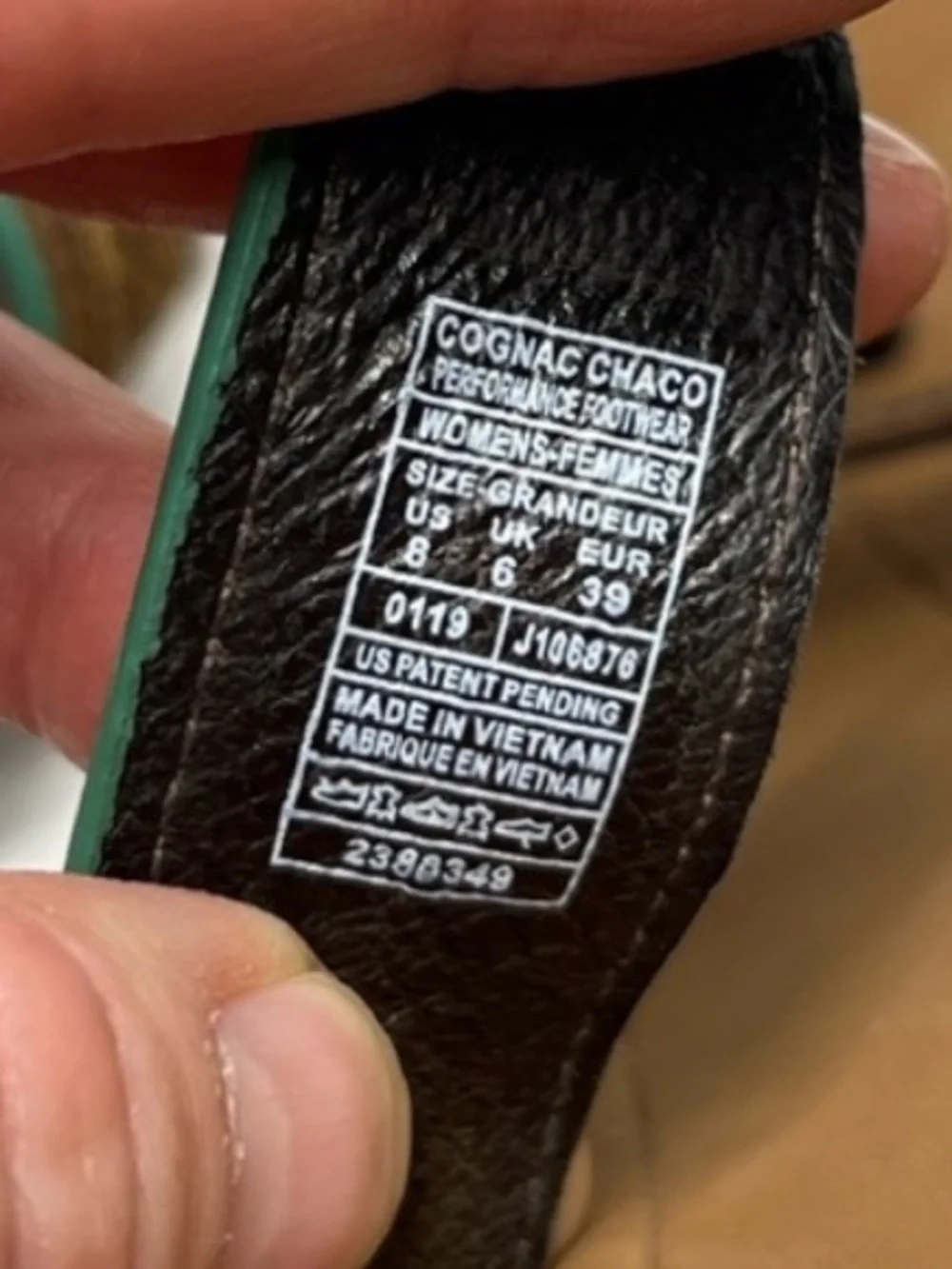 CHACO Women’s Size 8 Slip On Flat Brown Sandal - Picture 9 of 9